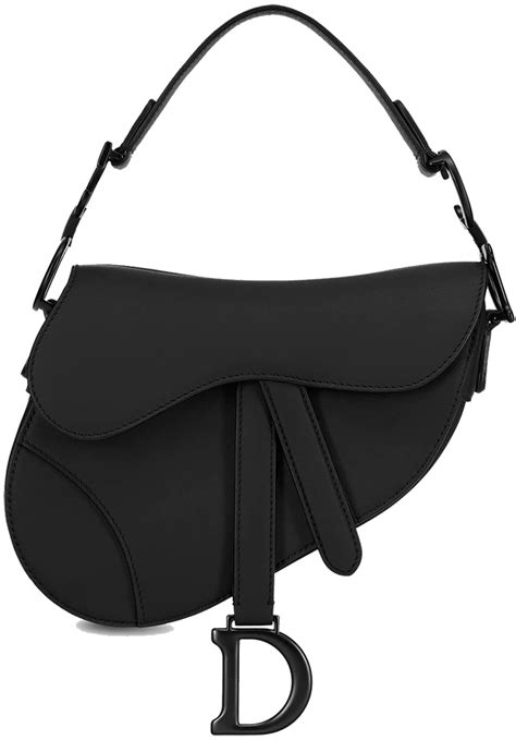 black dior bag saddle